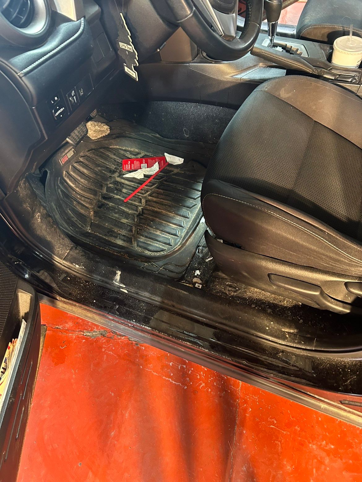 Full Interior Detail — Deep Clean & Shampoo, before professional cleaning in Jackson, TN